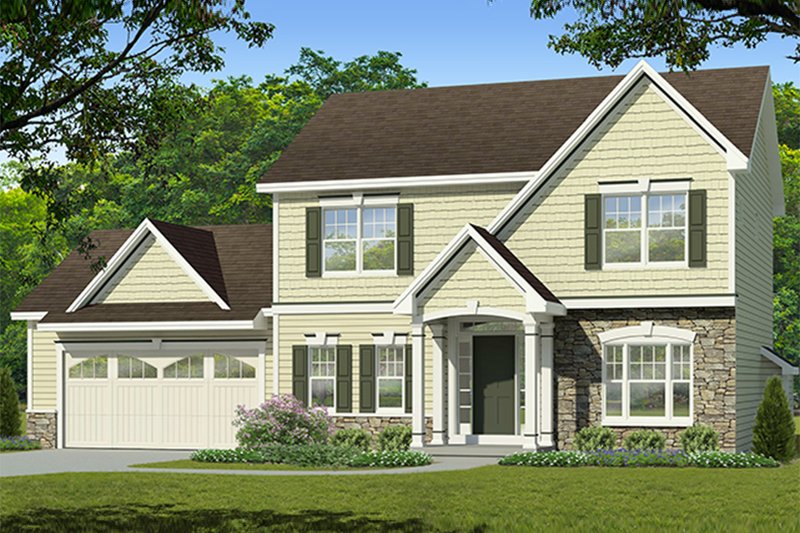 Dream House Plan - Traditional Exterior - Front Elevation Plan #1010-201