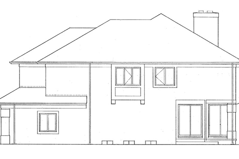 Home Plan - Exterior - Other Elevation for Contemporary House Plan #72-937 - 4 bed, 2.5 bath