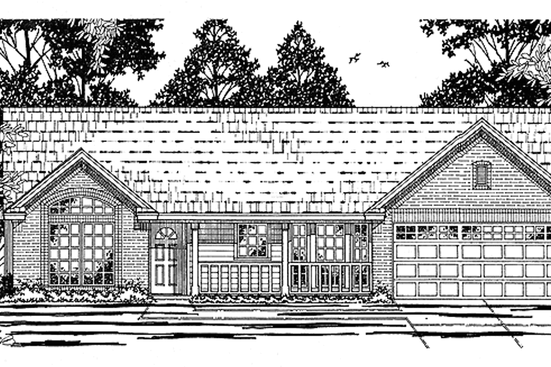 Home Plan - Country Exterior - Front Elevation Plan #42-528