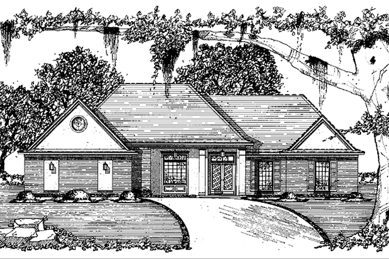 Architectural House Design - European Exterior - Front Elevation Plan #36-559