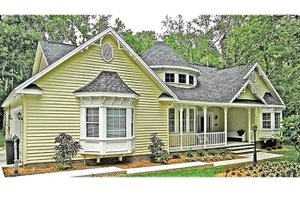 House Plan Design - Country Exterior - Front Elevation Plan #314-278