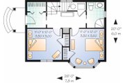 Craftsman Style House Plan - 2 Beds 2 Baths 1088 Sq/Ft Plan #23-2458 