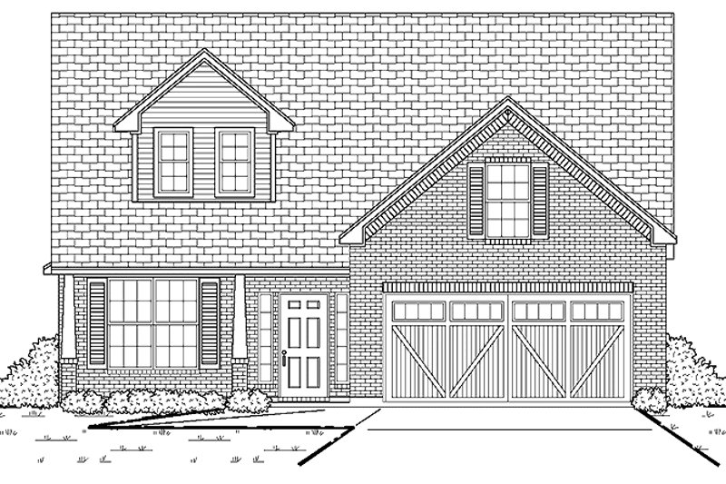 House Plan Design - Craftsman Exterior - Front Elevation Plan #84-757