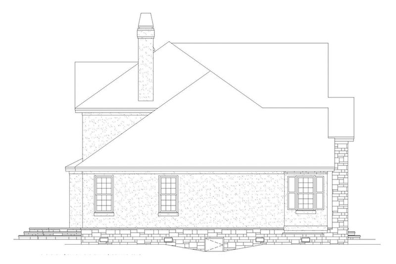 Architectural House Design - Exterior - Other Elevation 1 for Traditional House Plan #929-782 - 3 bed, 2.5 bath