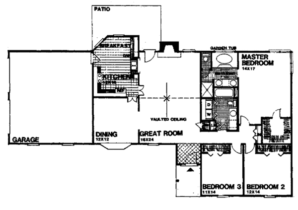 House Plan Design - Colonial Floor Plan - Main Floor Plan #30-302
