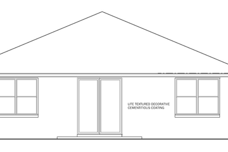 Dream House Plan - Exterior - Rear Elevation for Mediterranean House Plan #1058-53 - 3 bed, 2 bath