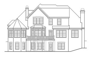 Exterior - Rear Elevation for Country House Plan #927-375 - 4 bed, 3.5 bath