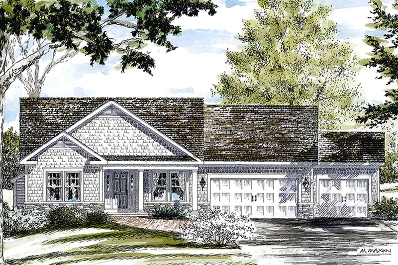 House Design - Ranch Exterior - Front Elevation Plan #316-290