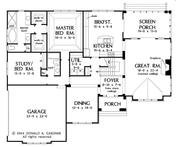 Country Floor Plan - Main Floor Plan #929-548
