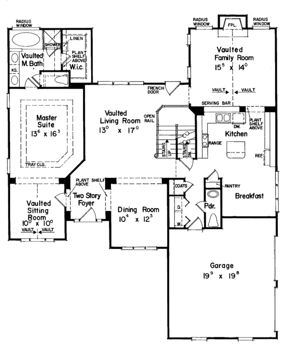 Home Plan - Traditional Floor Plan - Main Floor Plan #927-236