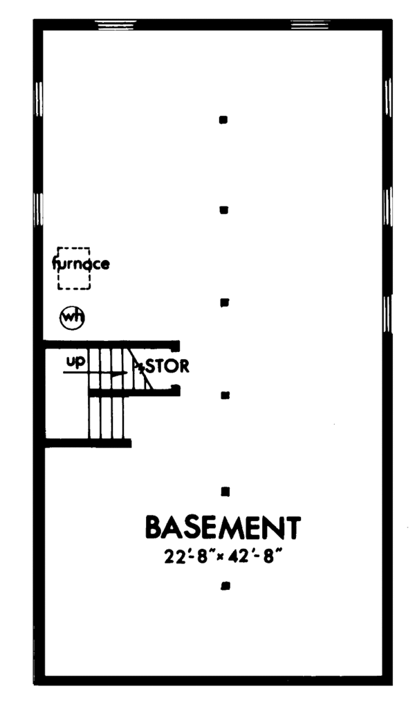 Architectural House Design - Prairie Floor Plan - Lower Floor Plan #320-1217