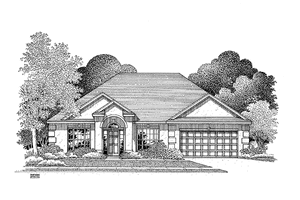 Dream House Plan - Mediterranean Exterior - Front Elevation Plan #999-101
