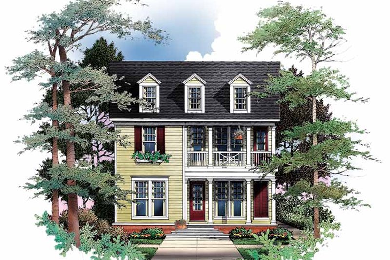 Dream House Plan - Classical Exterior - Front Elevation Plan #952-265