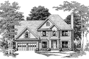 Colonial Style House Plan - 4 Beds 2.5 Baths 2345 Sq/Ft Plan #927-166 
