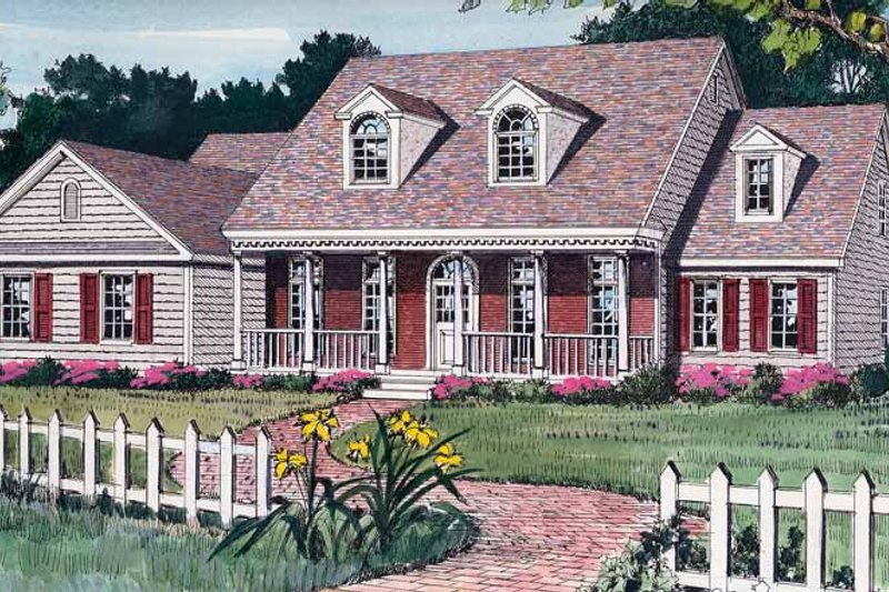 Home Plan - Country Exterior - Front Elevation Plan #314-184
