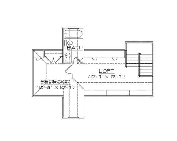 House Plan Design - Craftsman Floor Plan - Upper Floor Plan #945-68
