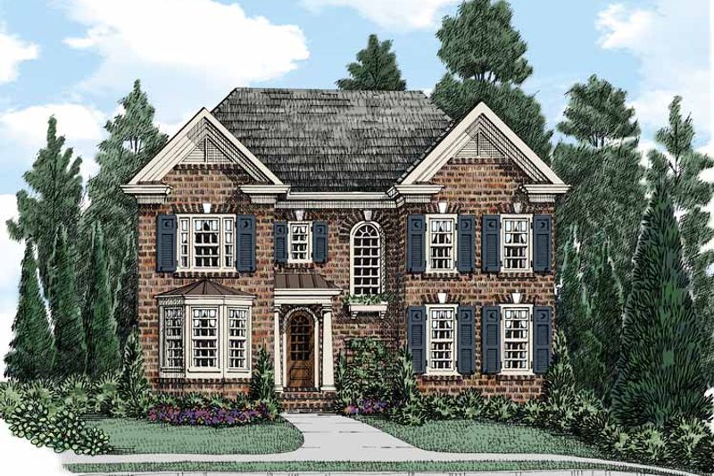 Architectural House Design - Exterior - Front Elevation 3 for Traditional House Plan #927-500 - 4 bed, 3.5 bath