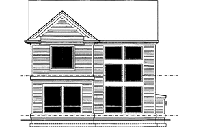 Exterior - Rear Elevation for Traditional House Plan #48-777 - 3 bed, 2.5 bath