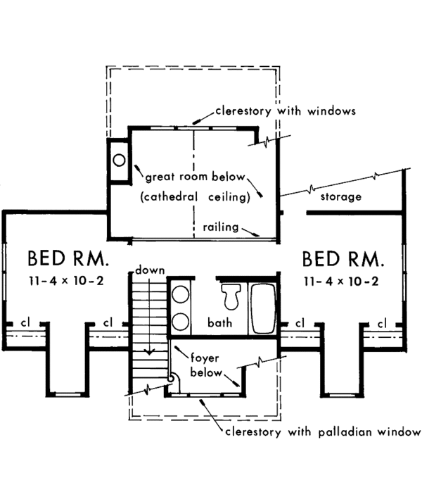 Home Plan - Farmhouse Floor Plan - Upper Floor Plan #929-77