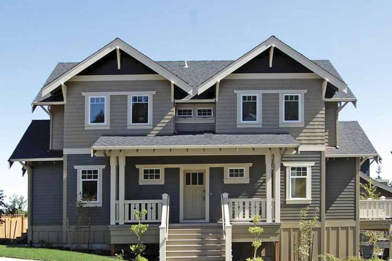 Dream House Plan - Exterior - Front Elevation 3 for Craftsman House Plan #895-67 - 4 bed, 3.5 bath