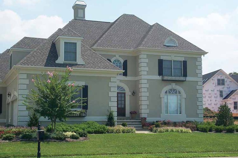 Home Plan - Exterior - Front Elevation 4 for European House Plan #429-74 - 4 bed, 3.5 bath