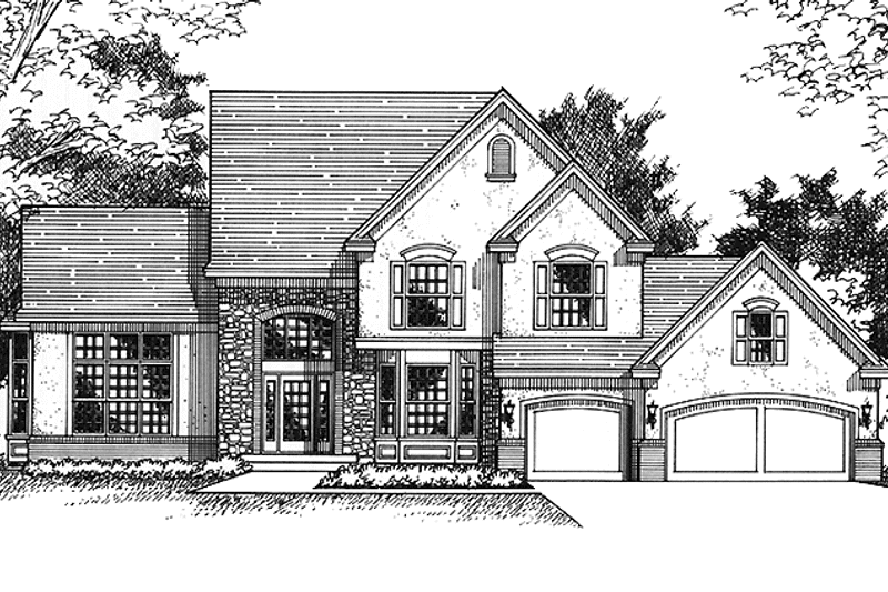 Home Plan - Exterior - Front Elevation 3 for Traditional House Plan #51-894 - 3 bed, 2.5 bath