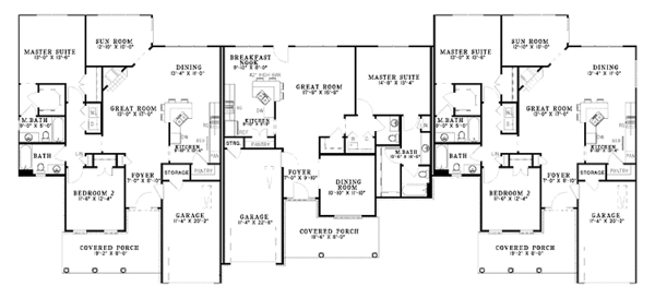 Home Plan - Country Floor Plan - Main Floor Plan #17-3076