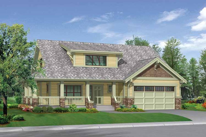 House Plan Design - Craftsman Exterior - Front Elevation Plan #132-267