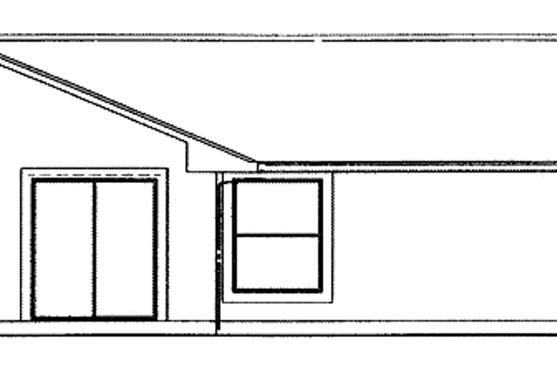 Home Plan - Exterior - Rear Elevation for Mediterranean House Plan #72-1033 - 3 bed, 2.5 bath