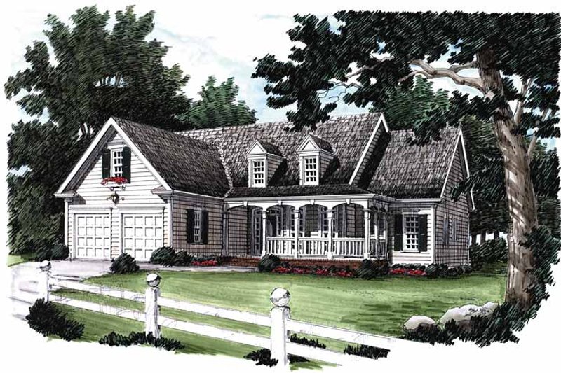 Dream House Plan - Country Exterior - Front Elevation Plan #927-195