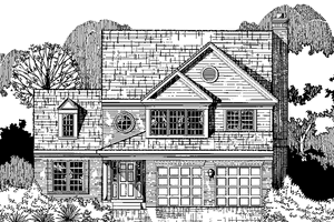 House Blueprint - Traditional Exterior - Front Elevation Plan #953-103