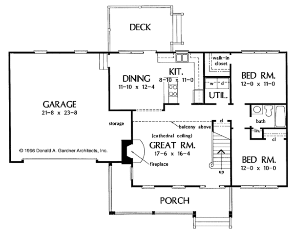 House Plan Design - Country Floor Plan - Main Floor Plan #929-246