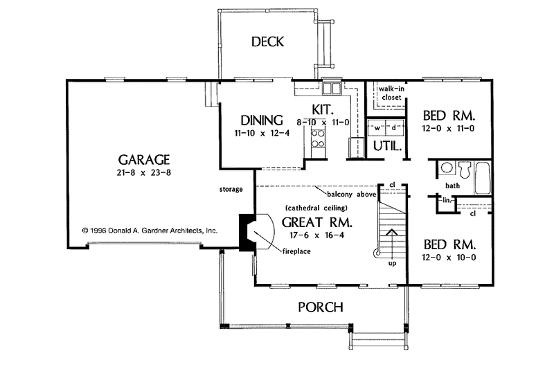 Home Plan - Floor Plan - Main Floor for Country House Plan #929-246 - 3 bed, 2 bath