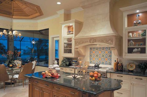Interior - Kitchen for Mediterranean House Plan #930-107 - 4 bed, 4.5 bath