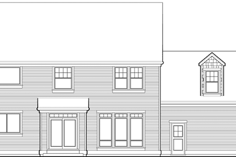 Dream House Plan - Exterior - Rear Elevation for Craftsman House Plan #48-801 - 4 bed, 2.5 bath