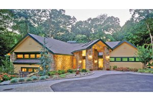House Design - Exterior - Front Elevation for Contemporary House Plan #314-287 - 5 bed, 3.5 bath
