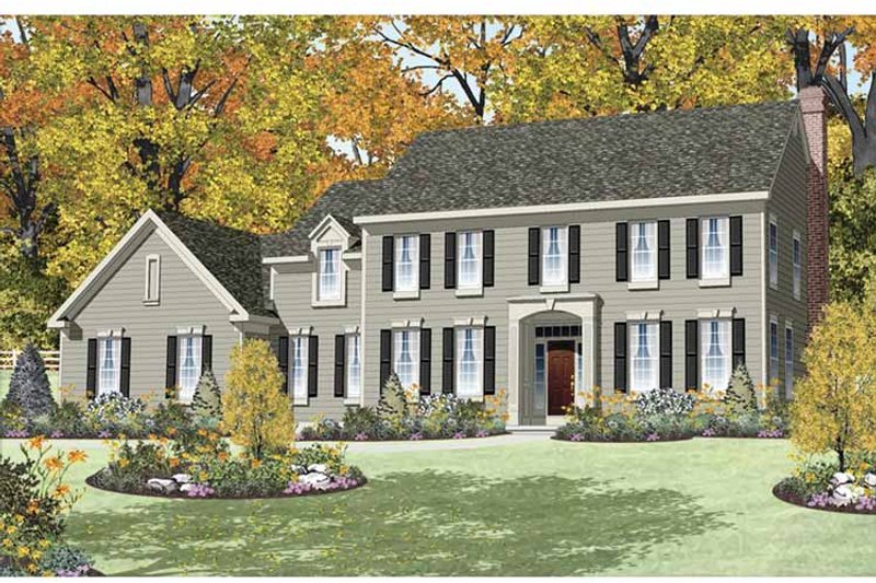 Home Plan - Exterior - Front Elevation 3 for Traditional House Plan #328-455 - 4 bed, 4 bath