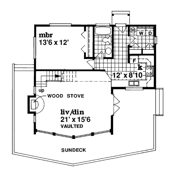 Home Plan - Contemporary Floor Plan - Main Floor Plan #47-866
