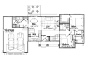 Craftsman Style House Plan - 2 Beds 2.5 Baths 1384 Sq/Ft Plan #928-117 