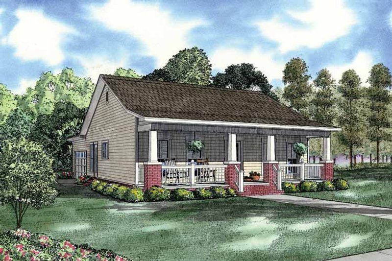 Architectural House Design - Country Exterior - Front Elevation Plan #17-2907