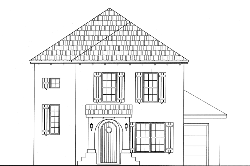 Home Plan - Classical Exterior - Front Elevation Plan #999-150