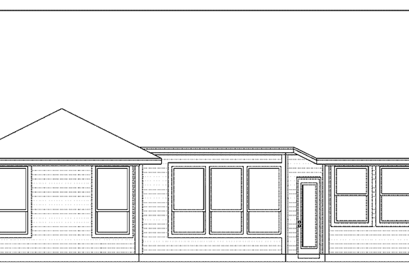 Home Plan - Exterior - Rear Elevation for Country House Plan #84-650 - 3 bed, 2 bath