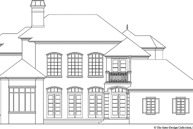 Home Plan - Exterior - Rear Elevation for Country House Plan #930-335 - 5 bed, 3.5 bath