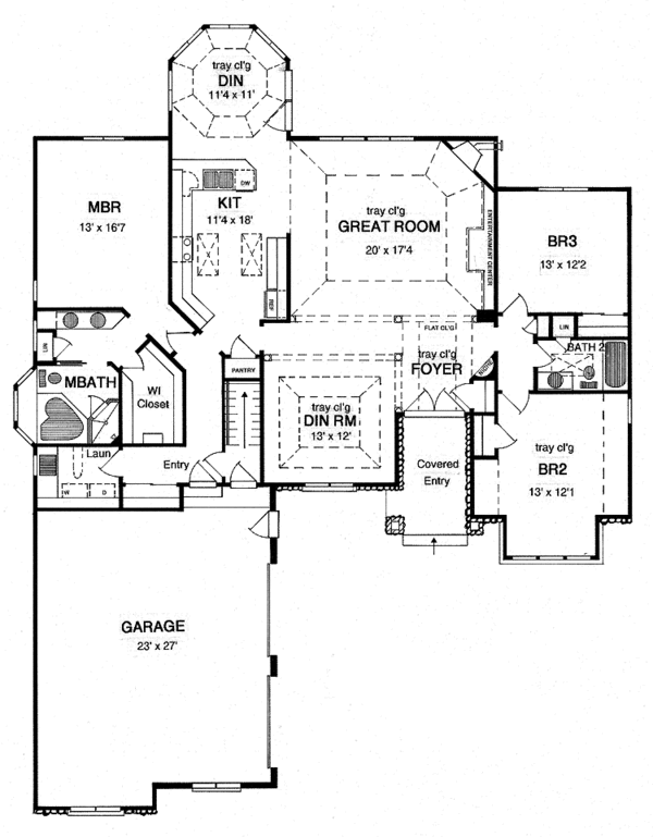 Dream House Plan - Cottage Floor Plan - Main Floor Plan #316-267