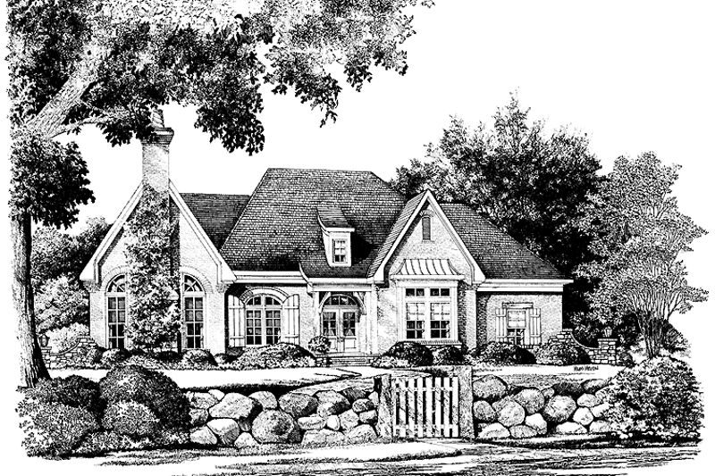 Home Plan - Exterior - Front Elevation 3 for Country House Plan #952-246 - 4 bed, 2.5 bath