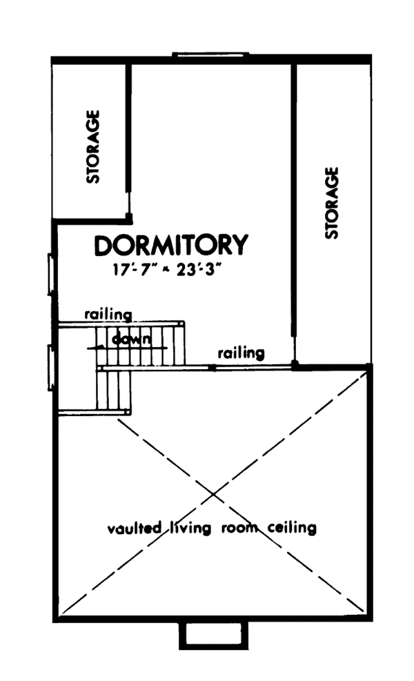 Architectural House Design - Prairie Floor Plan - Upper Floor Plan #320-1217