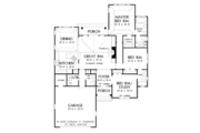 Ranch Style House Plan - 3 Beds 2.5 Baths 1682 Sq/Ft Plan #929-567 