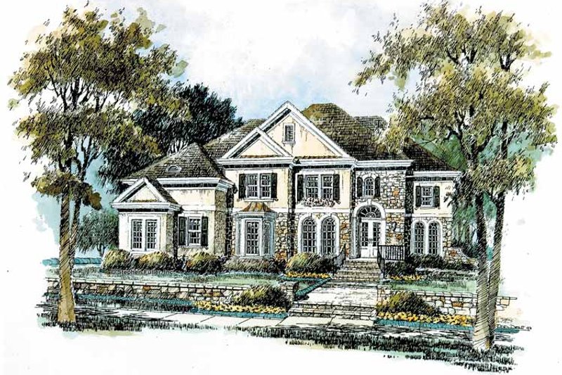 Home Plan - Country Exterior - Front Elevation Plan #429-290