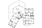 Contemporary Style House Plan - 3 Beds 2 Baths 2529 Sq/Ft Plan #60-686 Floor 
