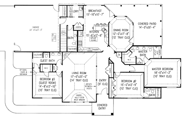 Home Plan - Contemporary Floor Plan - Main Floor Plan #11-249